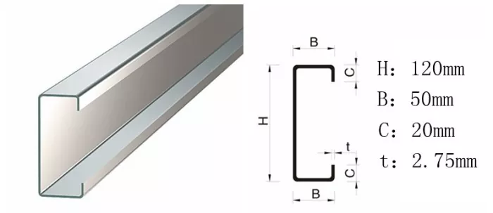 A Portal Frame Steel Warehouse Konstruktioun, Sollt C-Shaped Steel oder Z-shaped Steel als Purlins benotzt ginn?