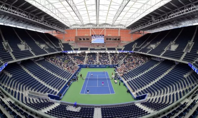 Indoor Tennis Stadion Stol Konstruktioun