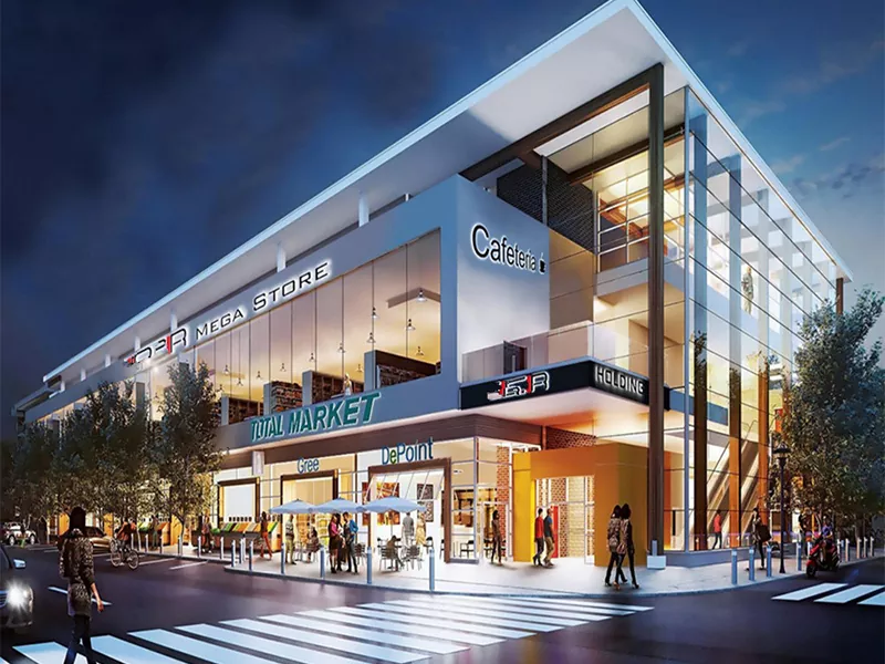 Grouss-Skala iwwergräifend Stol Struktur Shopping Center