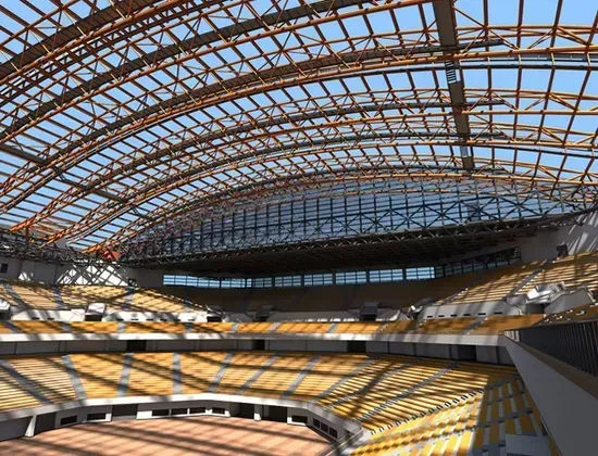 Grouss Spann Steel Space Frame Stadium