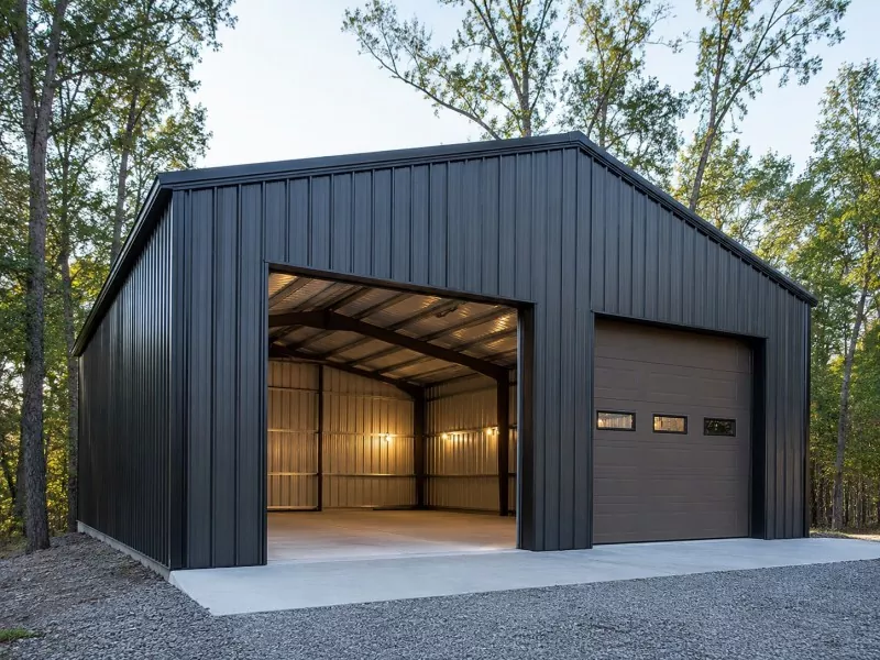Liicht Jauge Stol Struktur Garage Konstruktioun