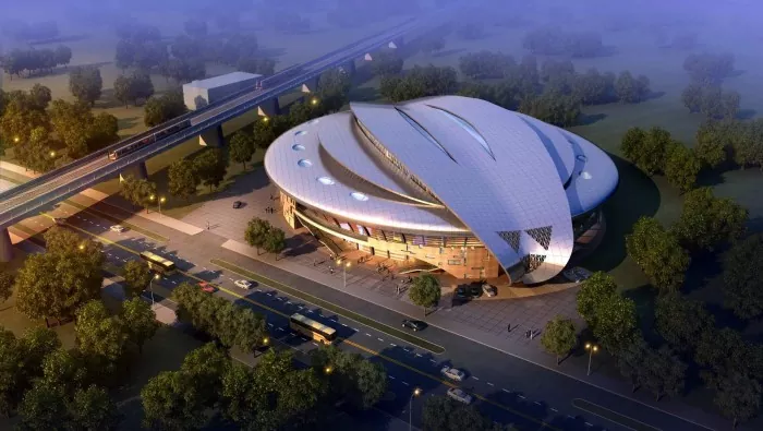 Light Special Shaped Steel Stadium