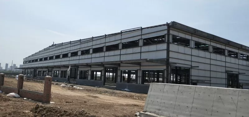 Prefab Modular Steel Frame Logistik Warehouse Construction