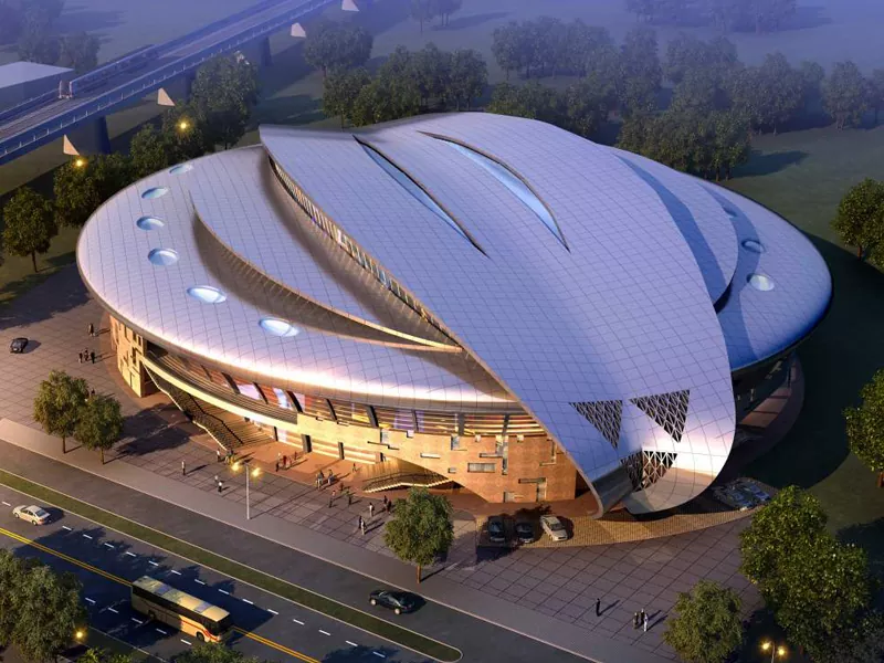 Prefab Stadion Konstruktioun mat Stol Struktur