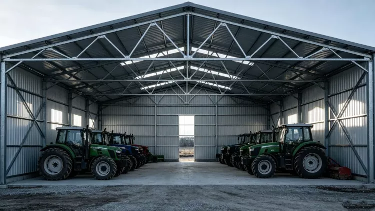 Stol Struktur Landwirtschaft Maschinnen Warehouse Construction