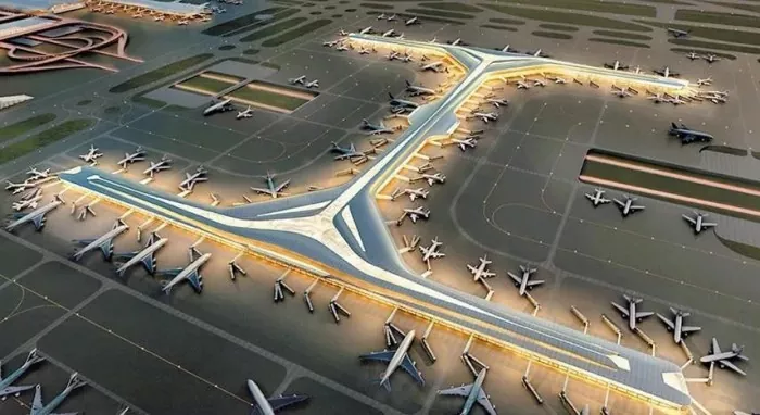 Stol Struktur Airport Satellit Concours