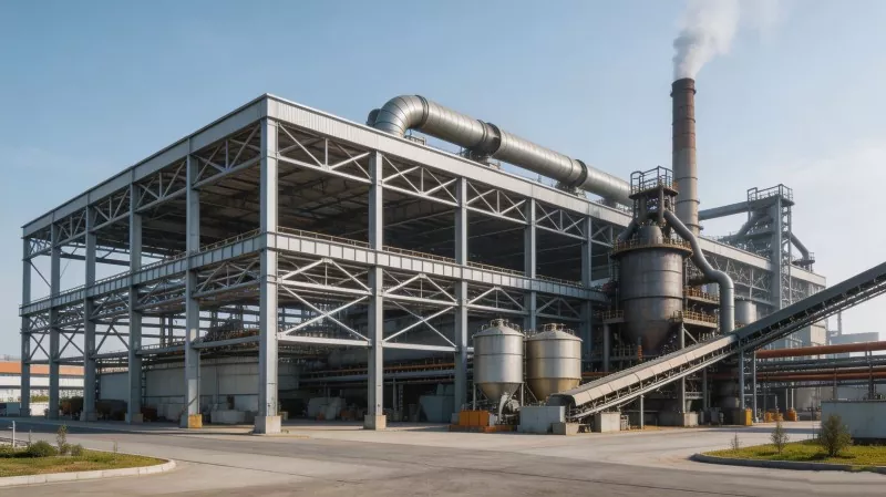 Stol Struktur Metallurgical Factory Construction