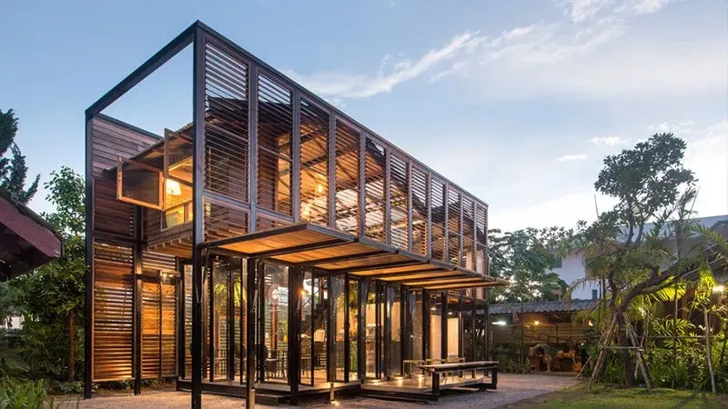 Stol Struktur Modular Hotel Gebai