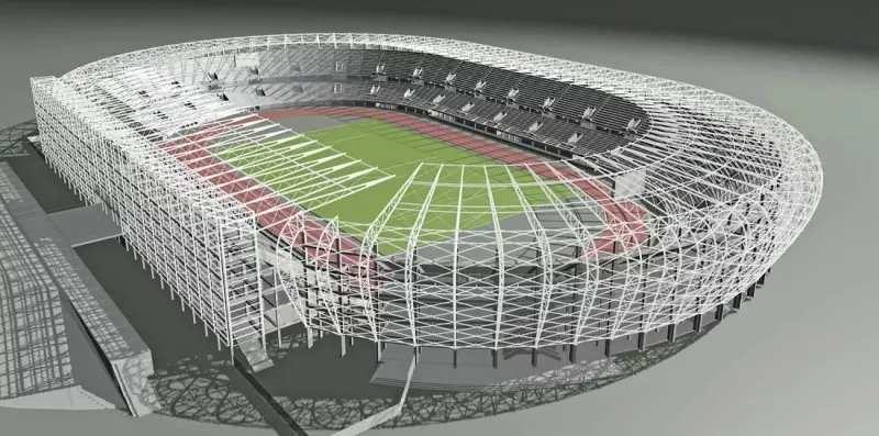 Stol Struktur Open-Air Stadium