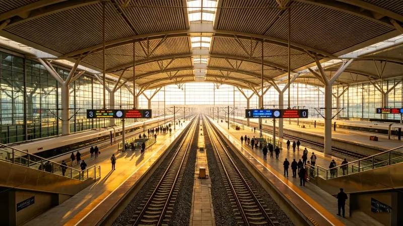 Stol Strukturéiert High Speed ​​​​Rail Hub Station