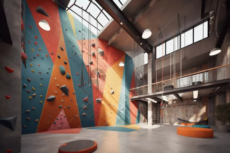 Stol Strukturéiert Indoor Kloteren Gym