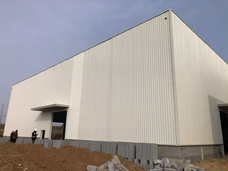 Zwee Geschicht Steel Industriell Workshop Konstruktioun